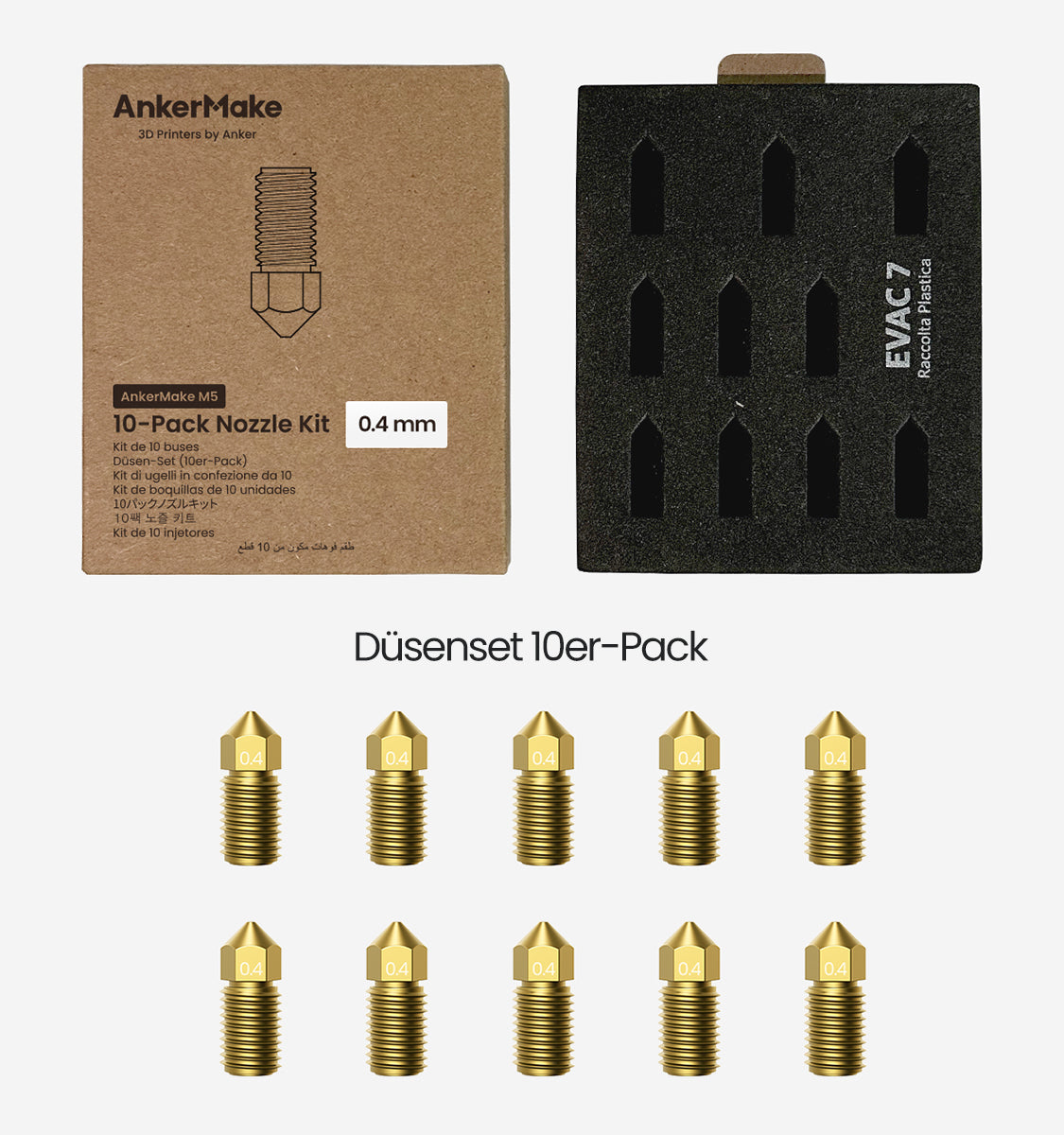 Düsen-Kit 0,4mm (10er-Set, M5/M5C)